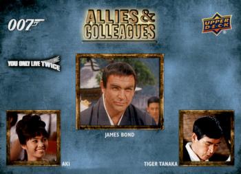 2021 Upper Deck James Bond Villains & Henchmen - Allies and Colleagues #AC-1 Aki / James Bond / Tiger Tanaka Front