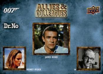 2021 Upper Deck James Bond Villains & Henchmen - Allies and Colleagues #AC-4 Honey Ryder / James Bond / M Front