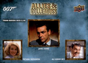 2021 Upper Deck James Bond Villains & Henchmen - Allies and Colleagues #AC-6 Tatiana Romanova / James Bond / Ali Kerim Bey Front