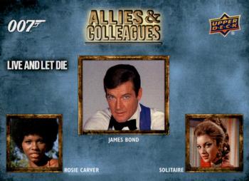 2021 Upper Deck James Bond Villains & Henchmen - Allies and Colleagues #AC-17 Rosie Carver / James Bond / Solitaire Front