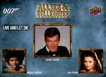 2021 Upper Deck James Bond Villains & Henchmen - Allies and Colleagues #AC-18 Rosie Carver / James Bond / Solitaire Front
