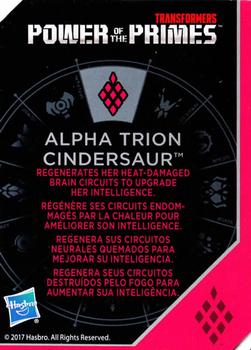 2018 Hasbro Transformers Power of the Primes - Alpha Trion #NNO Cindersaur Back