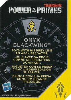2018 Hasbro Transformers Power of the Primes - Onyx #NNO Blackwing Back