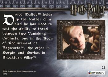 2009 Artbox Harry Potter and the Half-Blood Prince #28 Testing Back