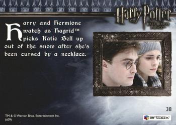 2009 Artbox Harry Potter and the Half-Blood Prince #38 Katie Bell - Cursed Back