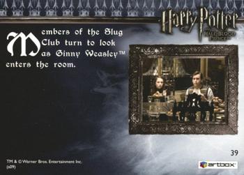 2009 Artbox Harry Potter and the Half-Blood Prince #39 The Slug Club Back