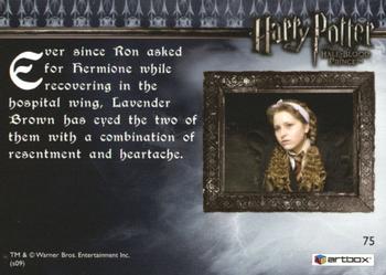 2009 Artbox Harry Potter and the Half-Blood Prince #75 Broken-Hearted Lavender Back