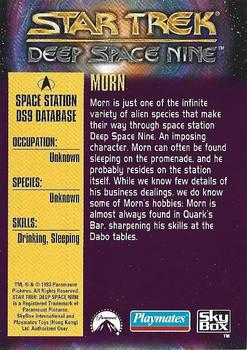 1993 SkyBox Playmates Star Trek Deep Space Nine #NNO Morn Back