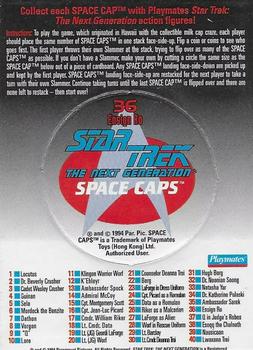 1994 Playmates Star Trek: The Next Generation Space Caps #36 Ensign Ro Back