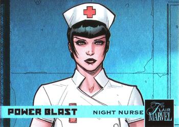 2019 Flair Marvel - Power Blast e-Pack Exclusives #PBE-4 Night Nurse Front