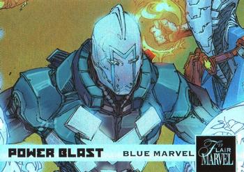 2019 Flair Marvel - Power Blast e-Pack Exclusives #PBE-8 Blue Marvel Front