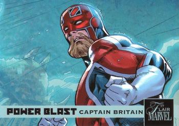 2019 Flair Marvel - Power Blast e-Pack Exclusives #PBE-17 Captain Britain Front