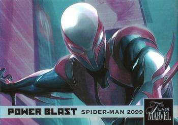 2019 Flair Marvel - Power Blast e-Pack Exclusives #PBE-25 Spider-Man 2099 Front