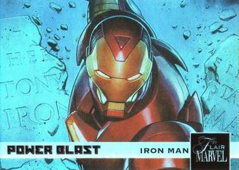 2019 Flair Marvel - Power Blast e-Pack Exclusives #PBE-40 Iron Man Front