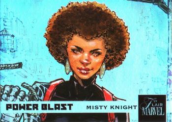 2019 Flair Marvel - Power Blast e-Pack Exclusives #PBE-41 Misty Knight Front