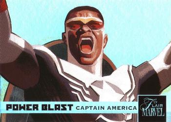2019 Flair Marvel - Power Blast e-Pack Exclusives #PBE-49 Captain America Front