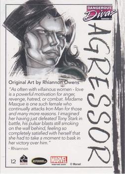 2014 Rittenhouse Marvel: Dangerous Divas 2 - Marvel Originals Artifex #12 Madame Masque: Agressor Back