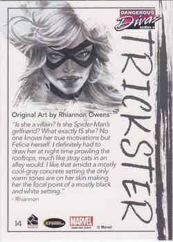 2014 Rittenhouse Marvel: Dangerous Divas 2 - Marvel Originals Artifex #14 Black Cat: Trickster Back