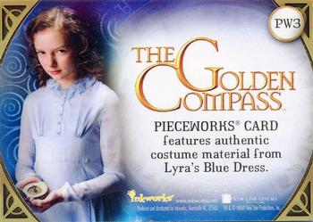 2007 Inkworks The Golden Compass - Pieceworks #PW3 Lyra Back