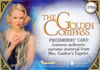 2007 Inkworks The Golden Compass - Pieceworks #PW6 Mrs. Coulter Back