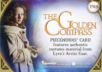 2007 Inkworks The Golden Compass - Pieceworks #PW8 Lyra Back