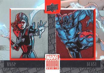 2018-19 Upper Deck Marvel Annual - Manufactured Patch Dual e-Pack Achievements #PD24 Wasp / Beast Front