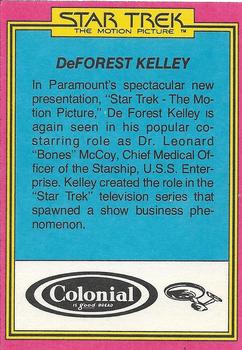 1979 Topps Colonial Star Trek: The Motion Picture #7 Dr. 'Bones' McCoy Back