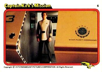 1979 Topps Kilpatrick's Star Trek: The Motion Picture #6 Captain Kirk's Mission Front