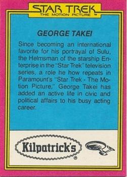 1979 Topps Kilpatrick's Star Trek: The Motion Picture #10 Helmsman Sulu Back