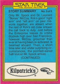 1979 Topps Kilpatrick's Star Trek: The Motion Picture #13 Janice Rand Back