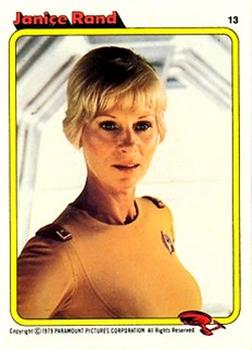 1979 Topps Kilpatrick's Star Trek: The Motion Picture #13 Janice Rand Front