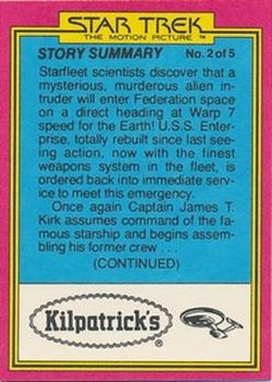 1979 Topps Kilpatrick's Star Trek: The Motion Picture #22 Assault on Chekov! Back