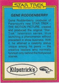 1979 Topps Kilpatrick's Star Trek: The Motion Picture #28 Spectacular Starship Back