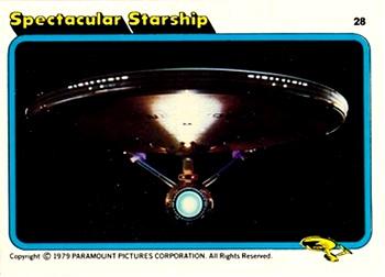 1979 Topps Kilpatrick's Star Trek: The Motion Picture #28 Spectacular Starship Front