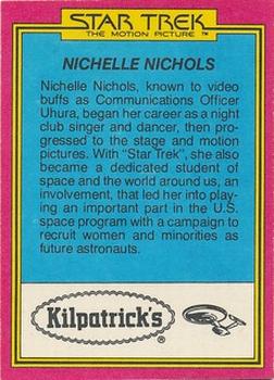1979 Topps Kilpatrick's Star Trek: The Motion Picture #33 New Starfleet Uniforms Back