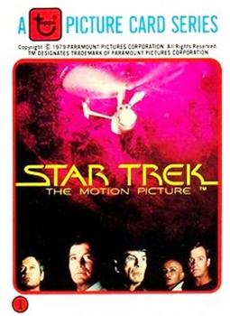 1979 Topps Manor Star Trek: The Motion Picture #1 Checklist Front
