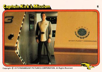 1979 Topps Manor Star Trek: The Motion Picture #6 Captain Kirk's Mission Front