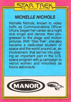1979 Topps Manor Star Trek: The Motion Picture #33 New Starfleet Uniforms Back