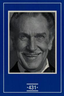 1991 Canada Games Face to Face: The Famous Celebrity Guessing Game #431 Vincent Price Front