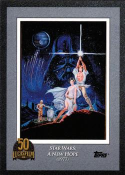 2021 Topps Now Star Wars: Lucasfilm 50th Anniversary #1 A New Hope Front