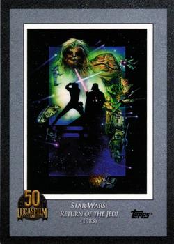 2021 Topps Now Star Wars: Lucasfilm 50th Anniversary #3 Return of the Jedi Front