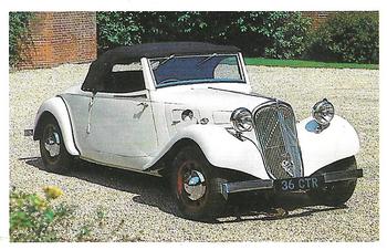 1989 The Sunday Times 100 Great Cars of the World #26 1934 Citroen Traction Avant Front