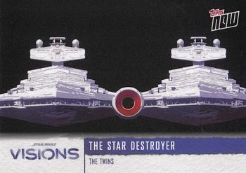 2021 Topps Now Star Wars: Visions: The Twins #4 The Star Destroyer Front