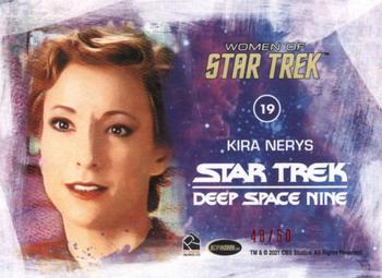 2021 Rittenhouse Women of Star Trek Art & Images - Red #19 Kira Nerys Back