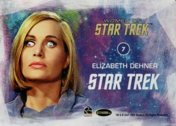 2021 Rittenhouse Women of Star Trek Art & Images - Printing Plate Yellow #7 Elizabeth Dehner Back