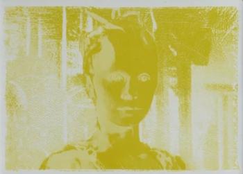 2021 Rittenhouse Women of Star Trek Art & Images - Printing Plate Yellow #33 Borg Queen Front