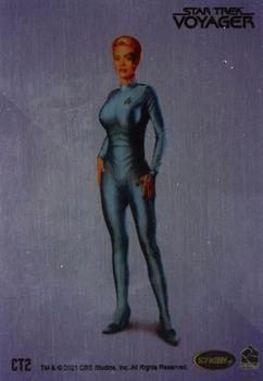 2021 Rittenhouse Women of Star Trek Art & Images - Rendered Art Metal Cards #NNO Seven of Nine Back