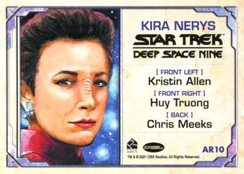 2021 Rittenhouse Women of Star Trek Art & Images - Artist Rendition #AR10 Kira Nerys Back