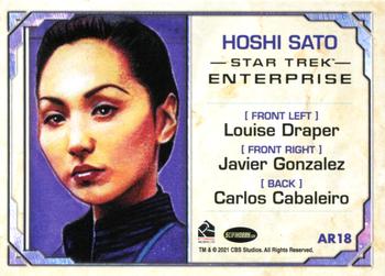 2021 Rittenhouse Women of Star Trek Art & Images - Artist Rendition #AR18 Hoshi Sato Back