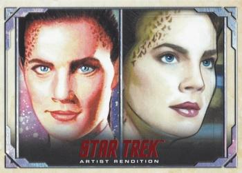 2021 Rittenhouse Women of Star Trek Art & Images - Artist Rendition (Red Parallel) #AR11 Jadzia Dax Front